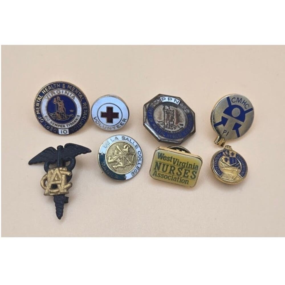 VTG Multi Nursing School/Commemorative Pins Pre-Loved Condition